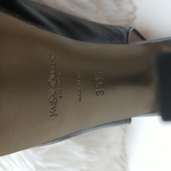 Yves Saint Laurent Black Slingbacks - Picture 6 of 6